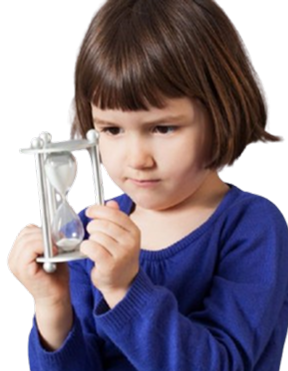 A young girl waiting patiently, representing focus and patience